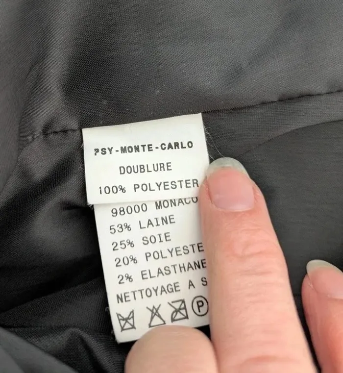 Veste zippé longue - PSY Monte Carlo by Alain Pierimarchi - taille 40 - photo numéro 6