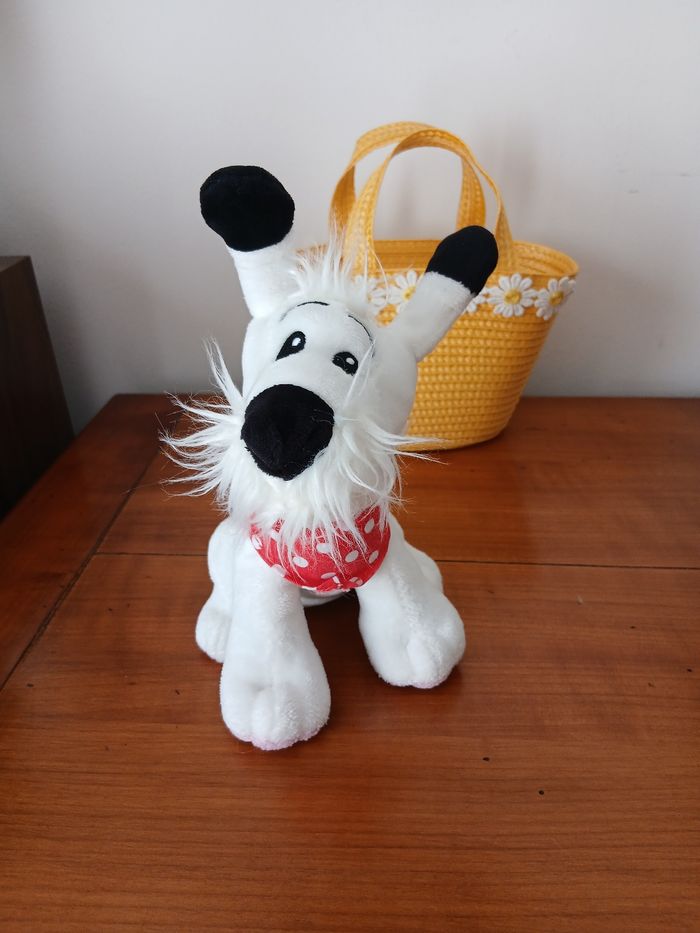 Doudou-Peluche Chien Idéfix avec bandana *17 cm - photo numéro 8