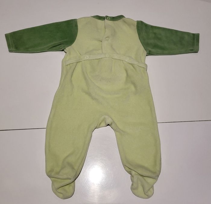 Lot de 2 pyjamas mixte velours bébé 3 mois - photo numéro 3
