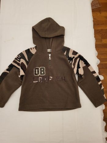 1 polaire à capuche garçon 6 ans 