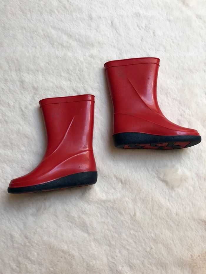 Bottes de pluie Splatch rouge 21 - photo numéro 2