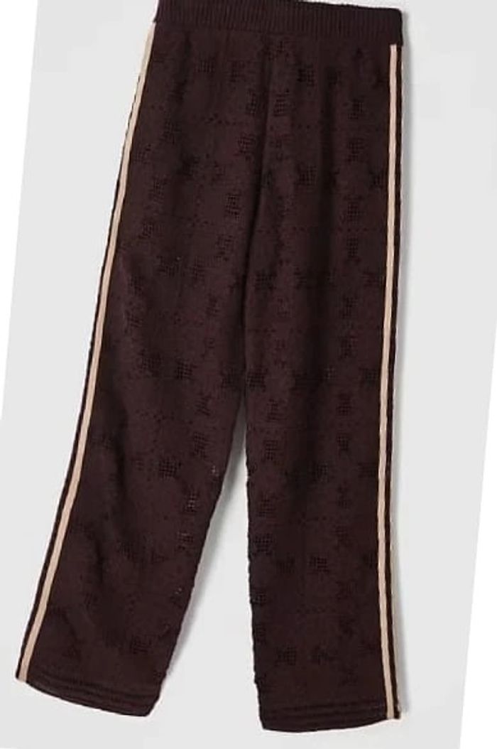 adidas Originals x ASOS - Pantalon de survêtement d'ensemble en maille crochetée - Marron - photo numéro 2