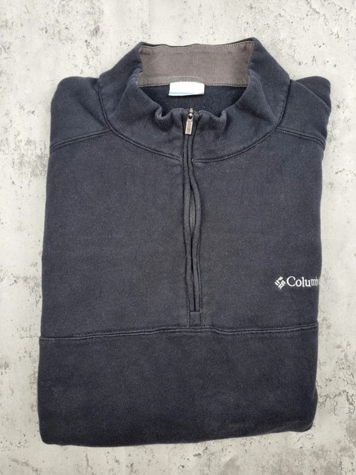 Sweat Columbia 1/4 Zip noir – Taille XXXL Homme (mesures en photos) - photo numéro 2