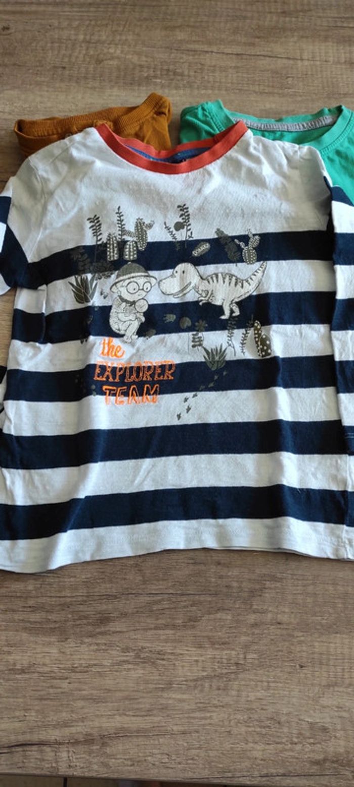 Lot de 4 t-shirts manches longues - photo numéro 3