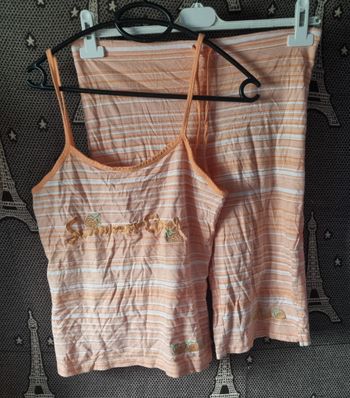 Ensemble pyjama à rayures taille 38-40