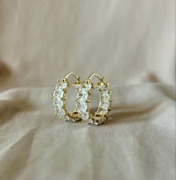 Boucles d’oreilles en acier inoxydable dorées 