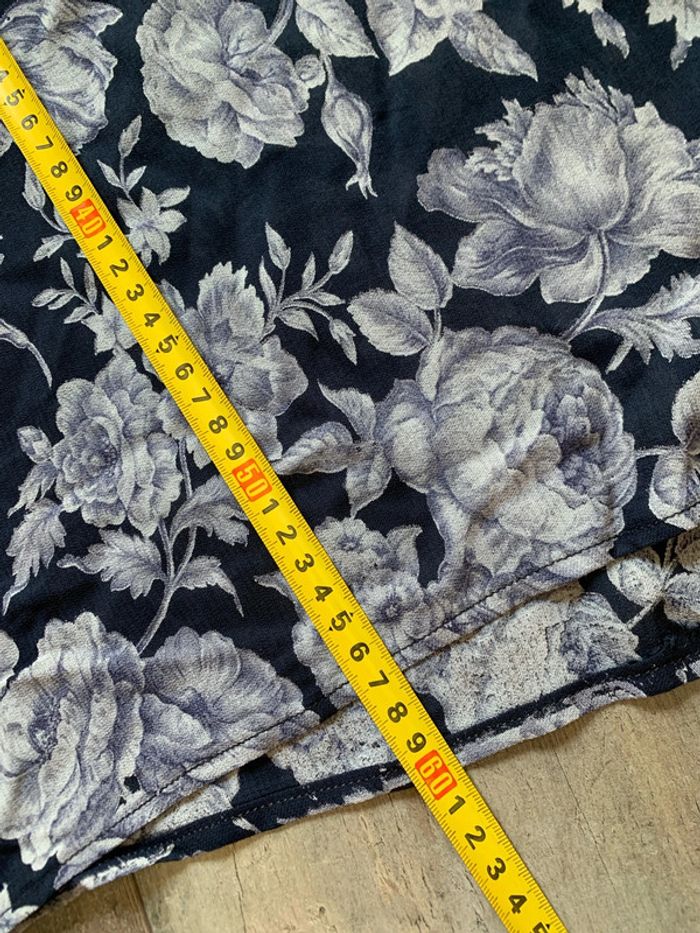 Blouse légère fleurie manches 3/4 chauve souris - photo numéro 6