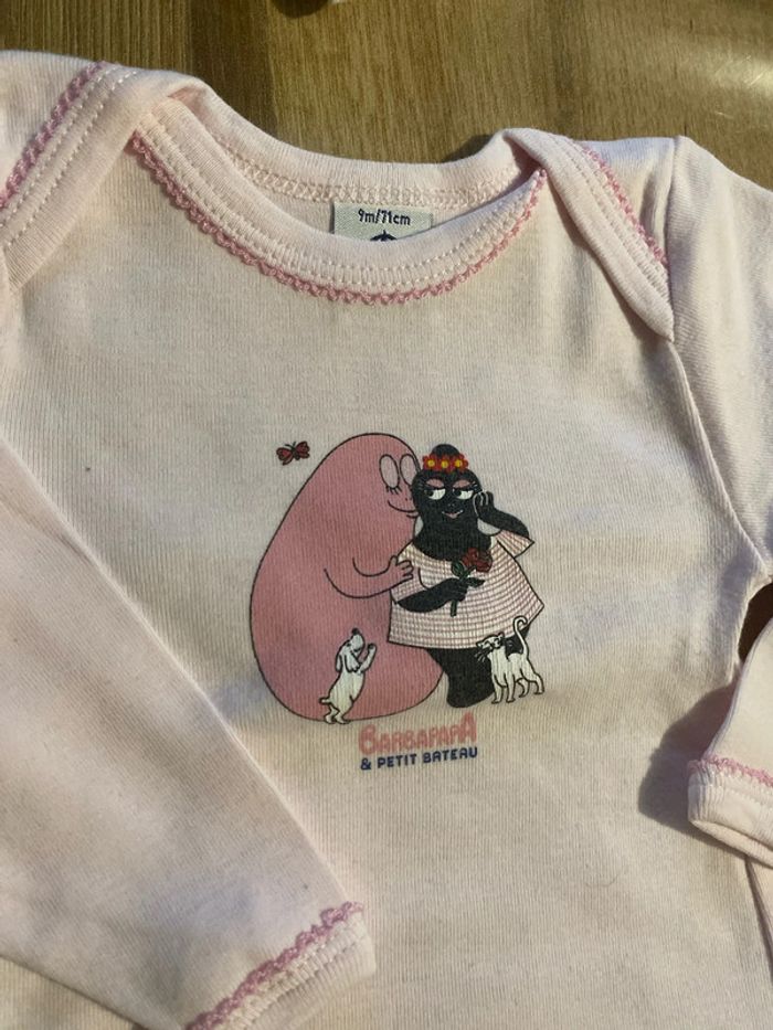 Lot de 6 body ML petit bateau fille 9 mois - photo numéro 11