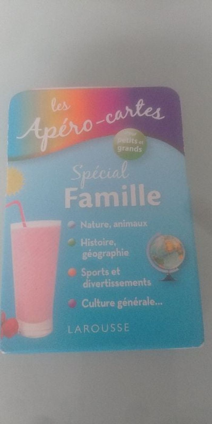 Jeu apéro carte