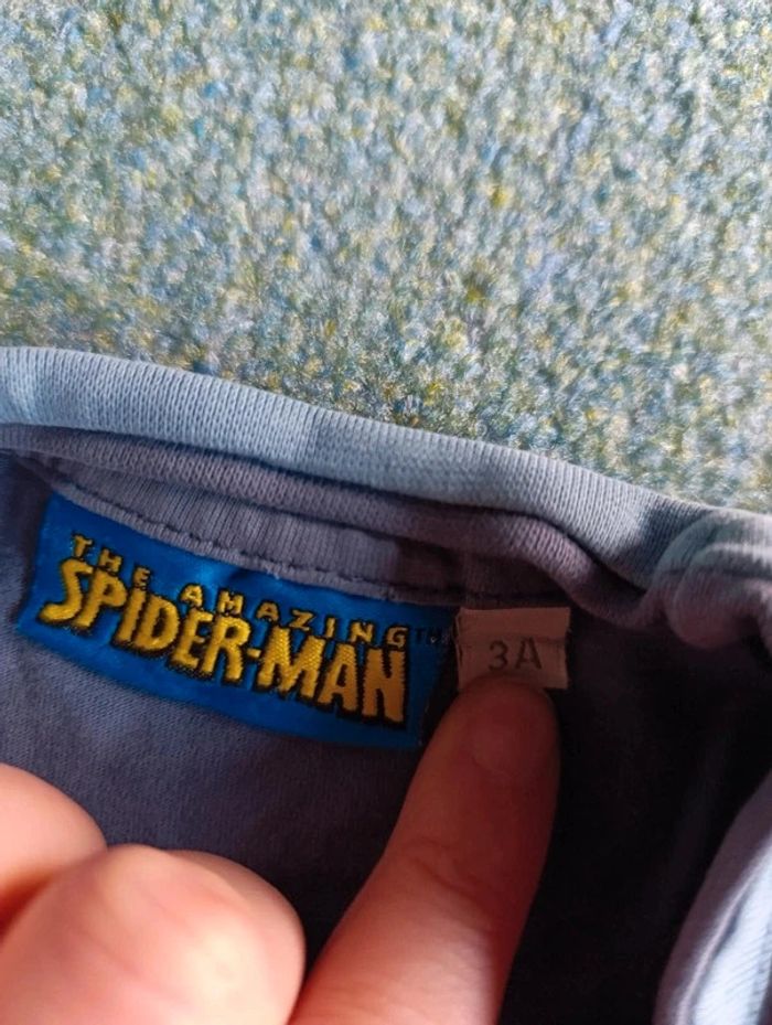 T-shirt manches longues 3ans spiderman - photo numéro 3