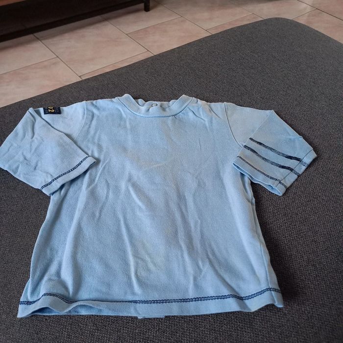 Tee shirt manches longues bleu clair absorba