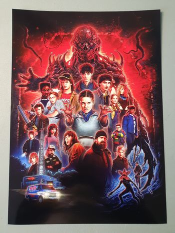 Stranger things A4 poster affiche