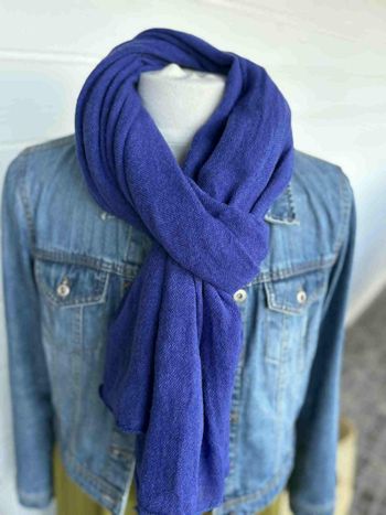 Écharpe Laine - Violet Royal N°84