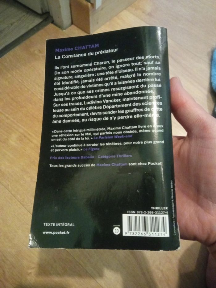 La constance du prédateur - maxime Chattam - photo numéro 2
