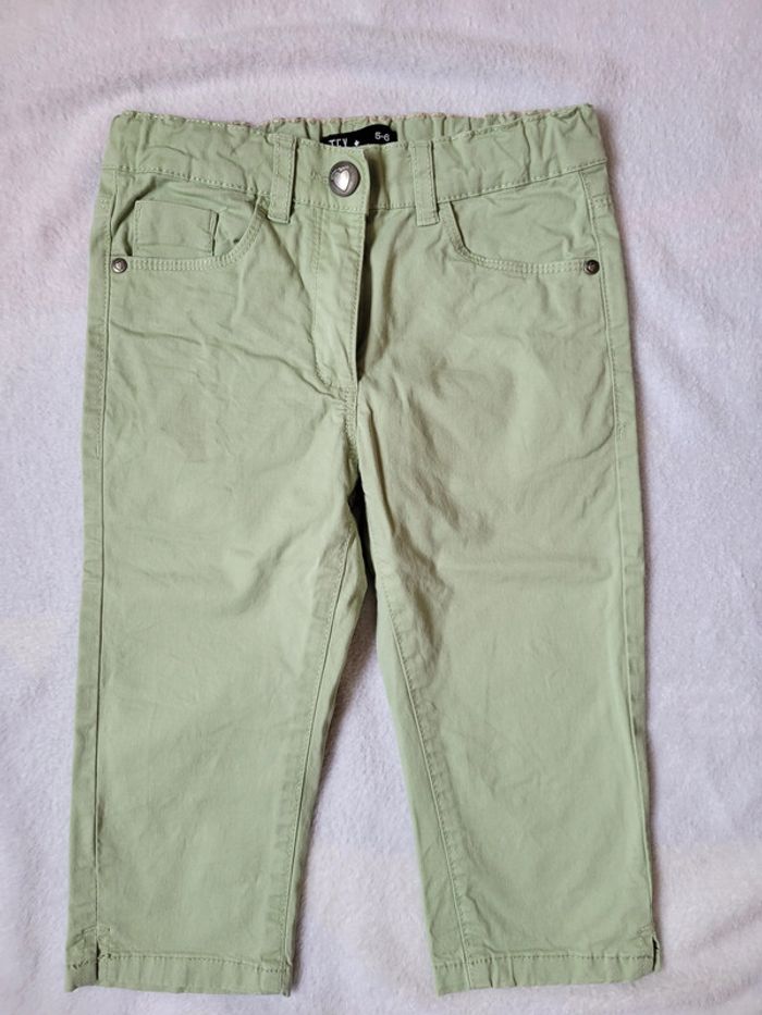 Pantacourt vert pastel 5-6ans - photo numéro 2