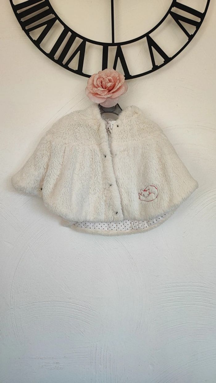 Manteau capuche blanc orchestra 9 mois