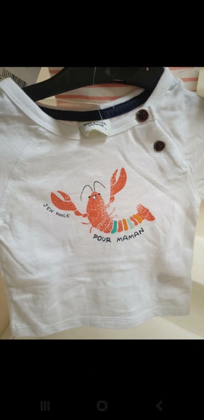 Lot 2 T shirts / legging neuf taille 3 mois - photo numéro 2