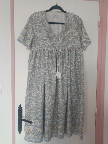 Robe longue femme fleur