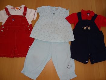 Lot vêtements été T 18mois
