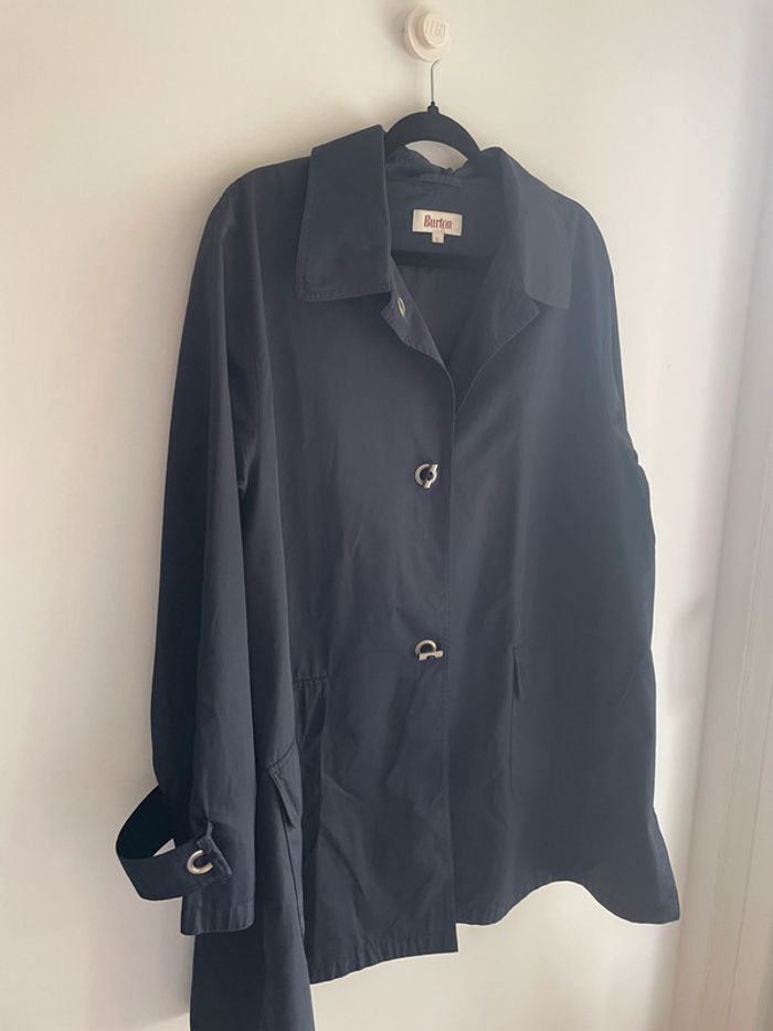 Veste Imperméable Vintage Burton Bleu Marine - photo numéro 3