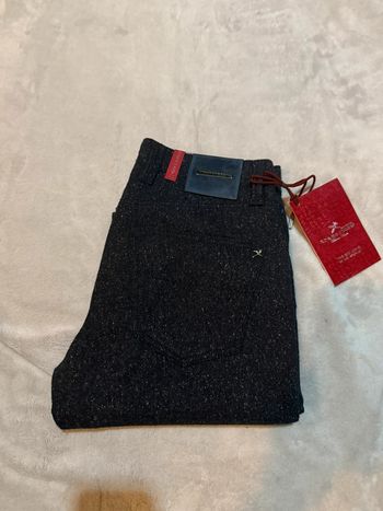 Tramarossa - Jean en laine, coupe droite, Bleu marine, taille 32