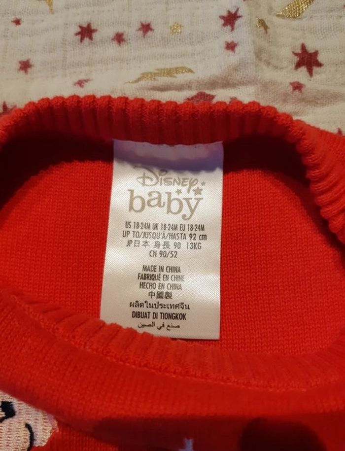 Pull Noël Winnie Porcinet Disney 18-24 mois 92cm - photo numéro 3