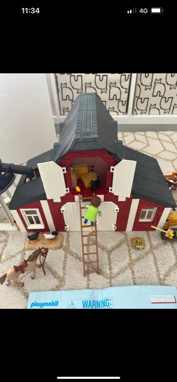 La ferme de playmobil Playmobil Country Ferme avec Silo 9315 animaux chevaux