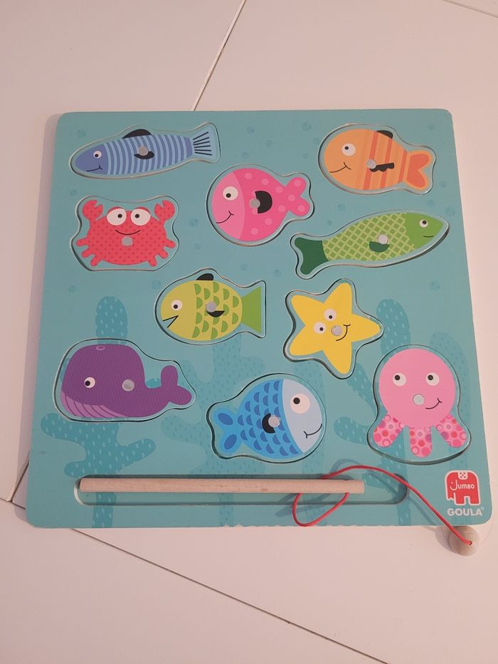 Puzzle magnétique pêche aux poissons