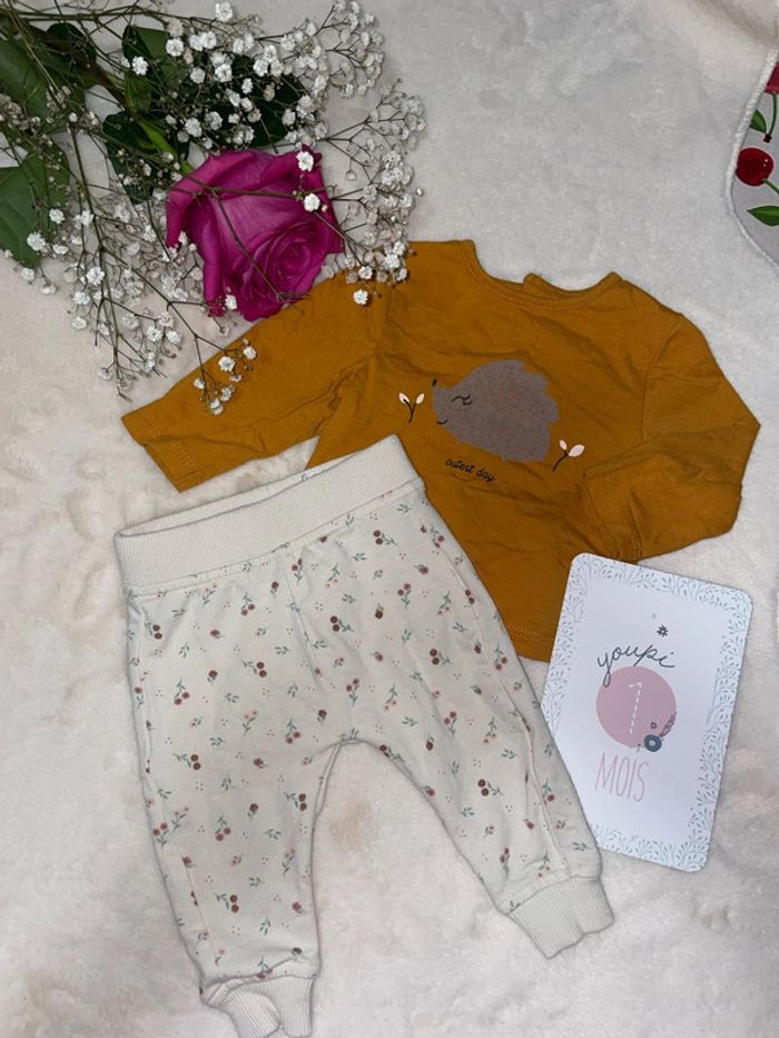 Ensemble fleurie/hérisson 1mois