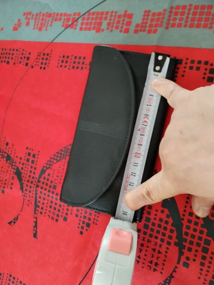 Porte feuille cuir noir - photo numéro 6