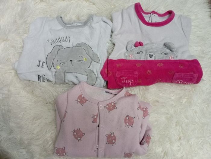 Lot 3 pyjamas