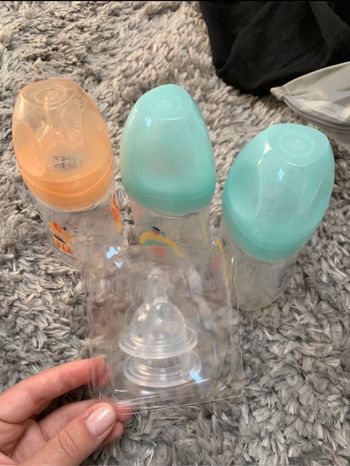 Lot de 3 biberons  dodie avec tétine 1/2