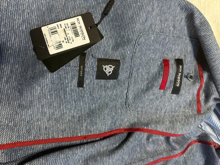 Roy robson - Blazer en lin, Bleu chiné, taille 50 - photo numéro 4