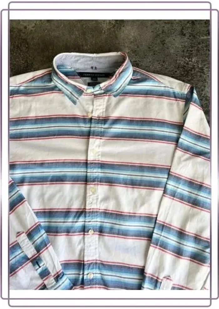 Chemise homme Tommy Hilfiger L Custum Fit - Men shirt - Herrenhemd - Camicia uomo - photo numéro 2