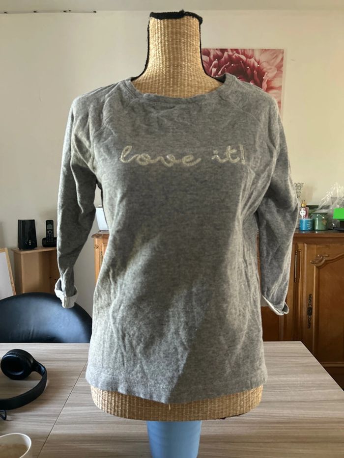 Pull manches 3/4 esprit