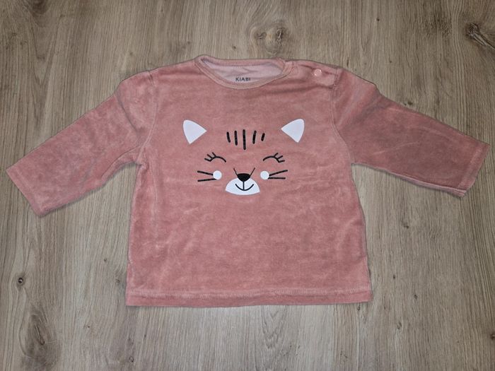 Lot de 2 haut de pyjamas fille 12 mois - photo numéro 3