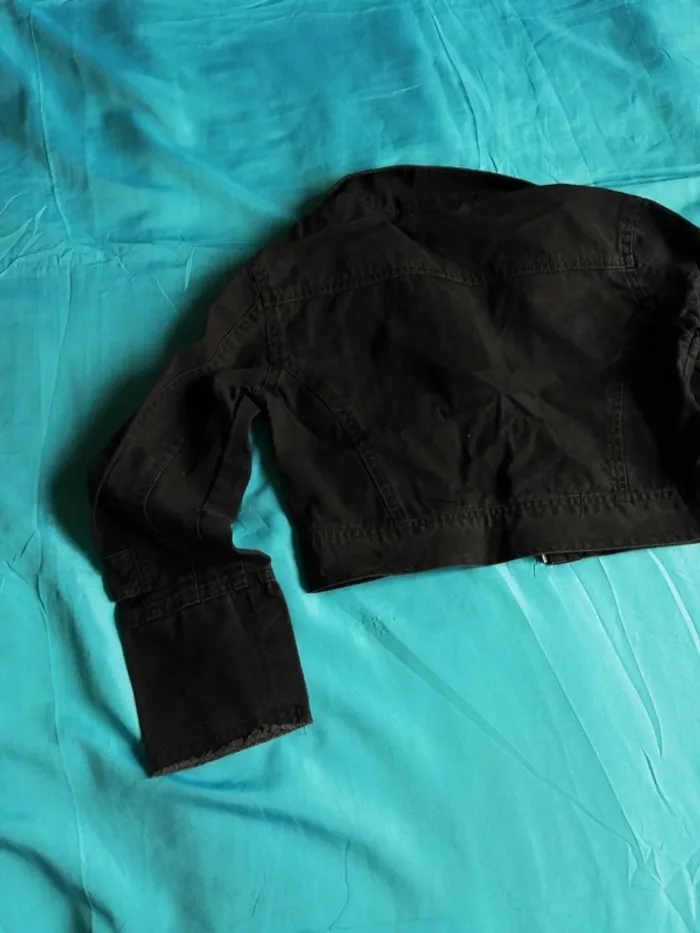 Veste en jeans courte fille - photo numéro 4