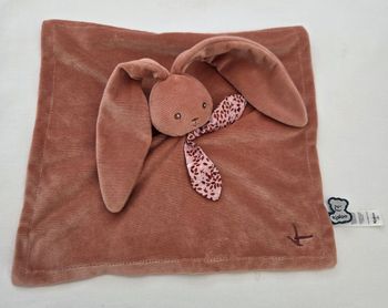 Doudou carré plat Lapin Lapinoo Terracotta -Kaloo