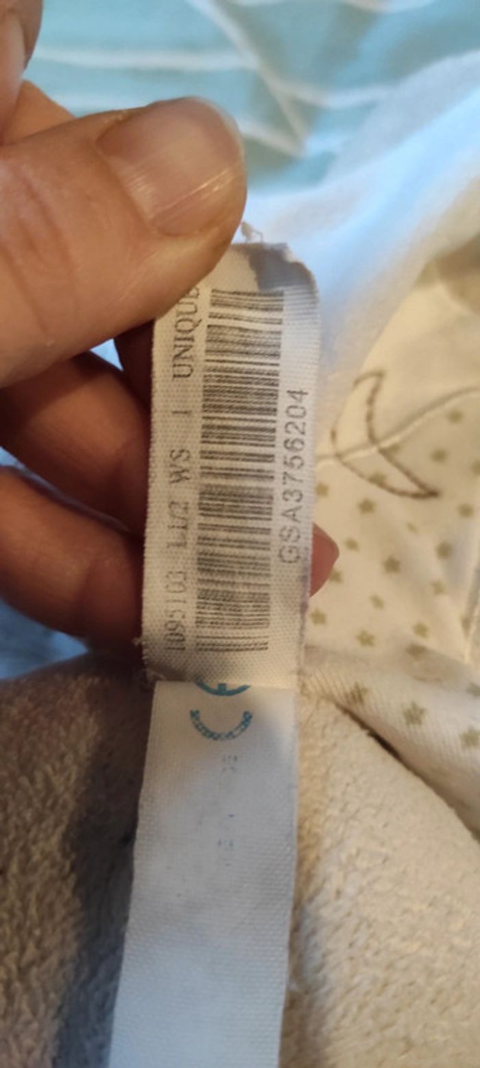 Doudou 🐻 ours beige blanc étoiles - photo numéro 4