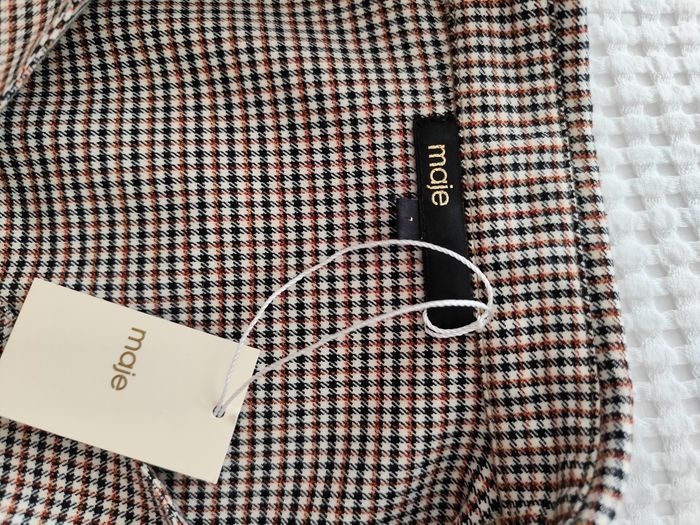 Robe neuve mi longue Maje taille 1 pied de poule automne hiver - photo numéro 8