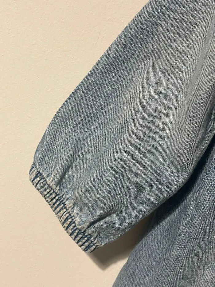 Chic Denim Dress with Ruffles - photo numéro 3