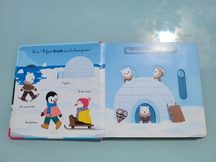 Livre animé à tirettes et roues 🛷 L'Hiver 🧣 - photo numéro 5