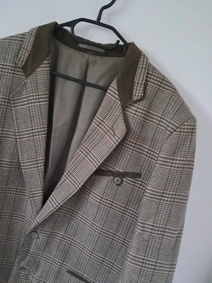 Veste vintage élégante à motif Prince de Galles - photo numéro 3