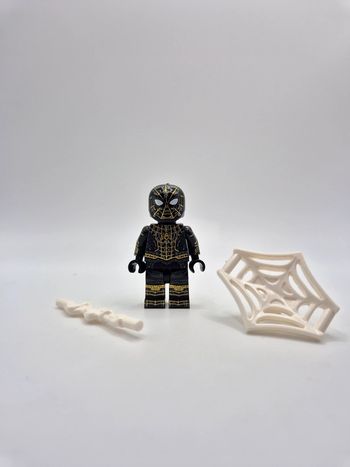 Figurine type lego Spiderman Noir Marvel