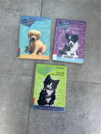 Lot 3 livres Les chiots magiques