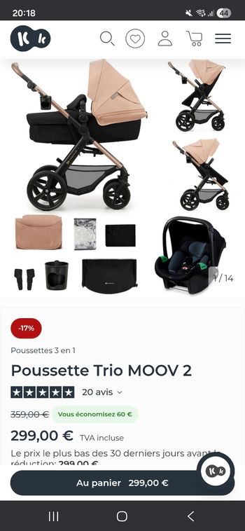 Poussette Kinderkraft Moov 2