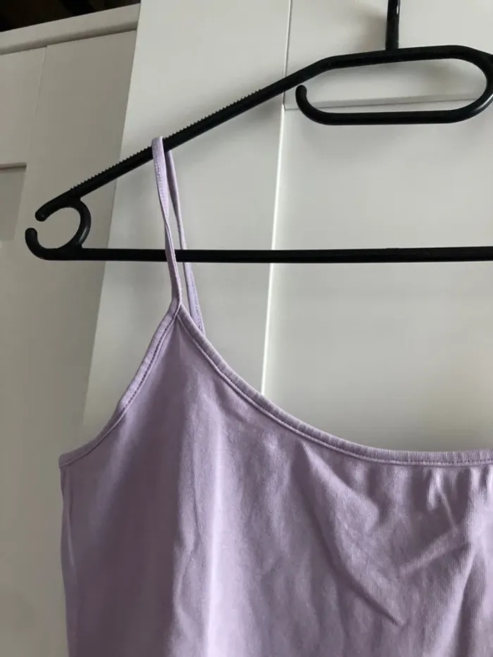 débardeur à fines bretelles mauve - photo numéro 2