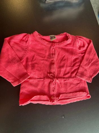 Gilet rose boutonner