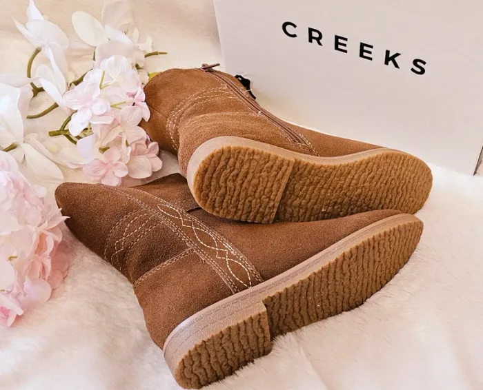 Bottes Bottines Cuir Zip Creeks T32 - photo numéro 2