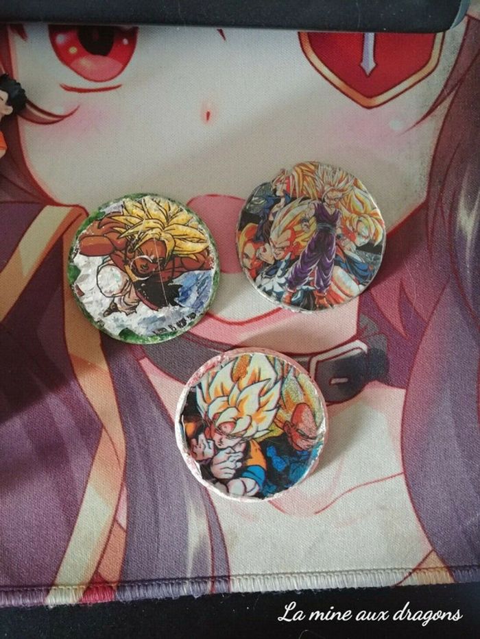 Kini Pogs Dragon Ball Z caps tazo menko cards carte prism brillant Broly slammer